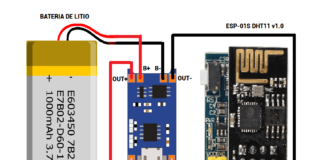 Gráfica de temperatura / humedad con UBIDOTS IOT + ESP-01S DHT11 DHT11 ESP8266