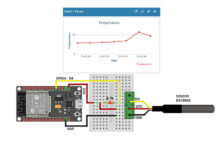 Dashboard con ThingSpeak IOT, ESP32 y DS18B20 Sumergible DS18B20