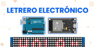 Cómo Crear un Letrero Electrónico con Matriz de Leds MAX7219 8×32 en Arduino UNO / ESP32