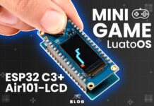 Crea un Minijuego con la Tarjeta LuatOS ESP32 C3 y la Pantalla Air101-LCD MINI-GAME-LUAT0-OS