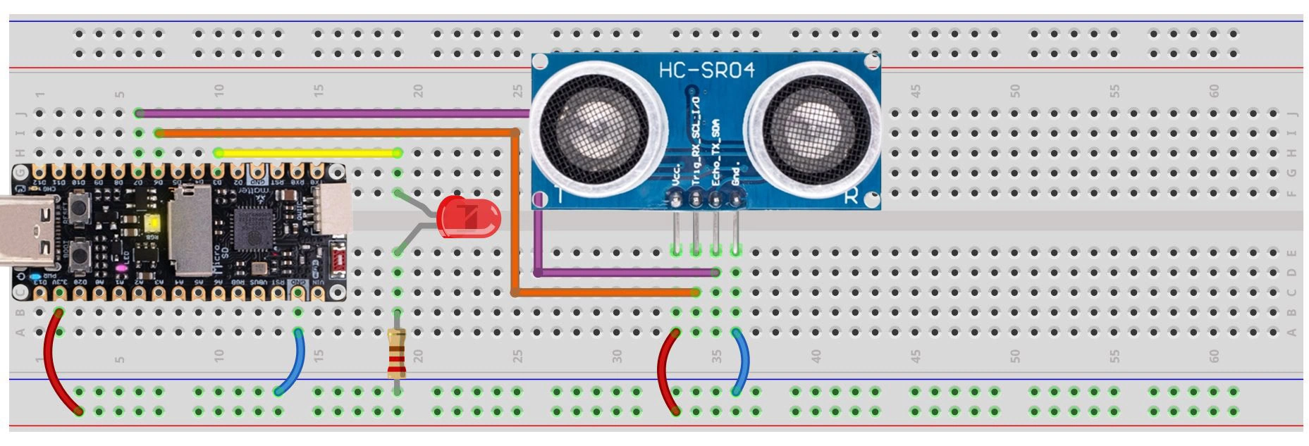 Ble con UNIT Pulsar ESP32 C6 Diagrama de conexión