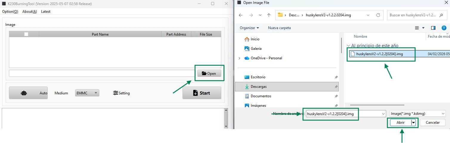 Carga de firmware HUSKYLENS 2 (2)