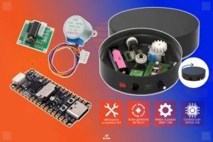 ¡Crea tu Base Giratoria! con UNIT Pulsar ESP32-C6 y Motor a pasos 28BYJ-48